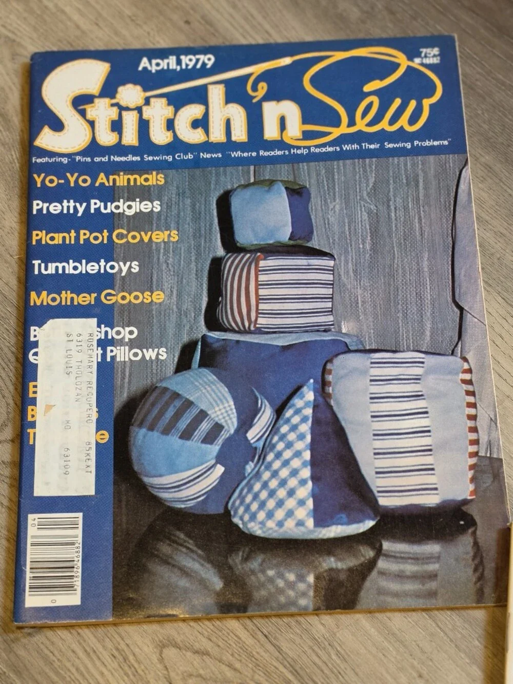 Vintage Stitch N Sew Magazine Lot 1979 1980 1981 Craft Sewing Patterns 6 Issues
